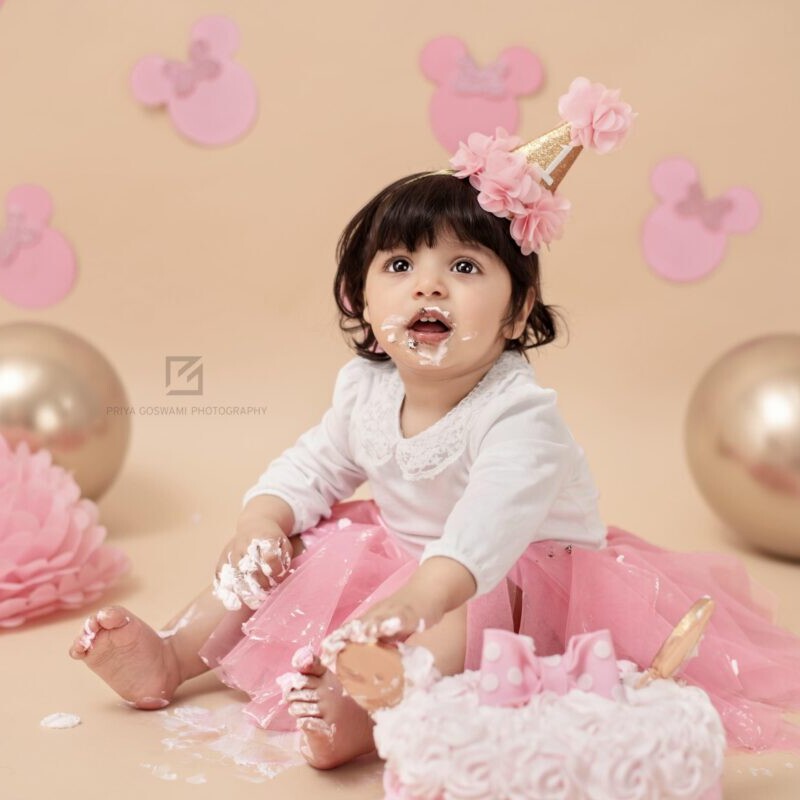 Baby's Cake Smash Photography | Just Rebecca Photography