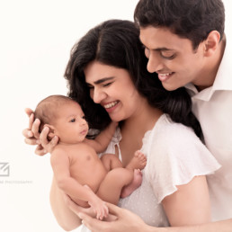 Newborn Photo Shoot At Home With Parents