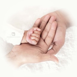 Newborn Hands with Mom & Dad