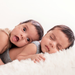 Twin Newborn Sibling Shoot