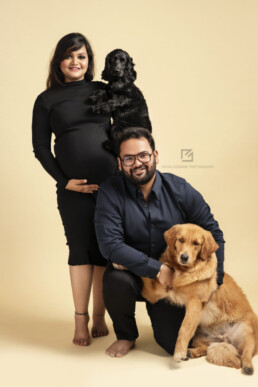Maternity Photography with Pet Dogs