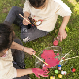 kids outdoor paint party