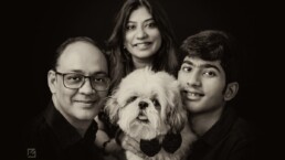 Fine Art Family Photoshoot Full Family with Pet