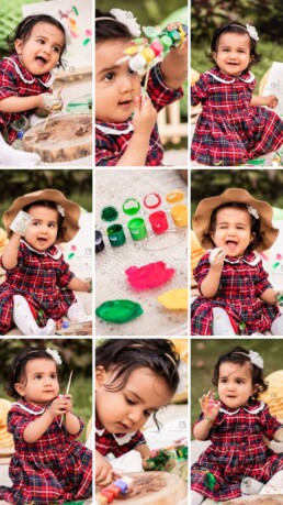 Baby Photo Shoot - Paint Party Photography