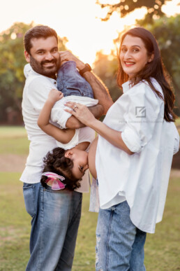 Fun Outdoor Maternity Photography Session in Delhi, India