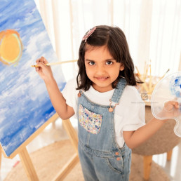 Paint Session Photoshoot of 5 year old
