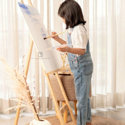 Paint Session Photoshoot of 5 year old